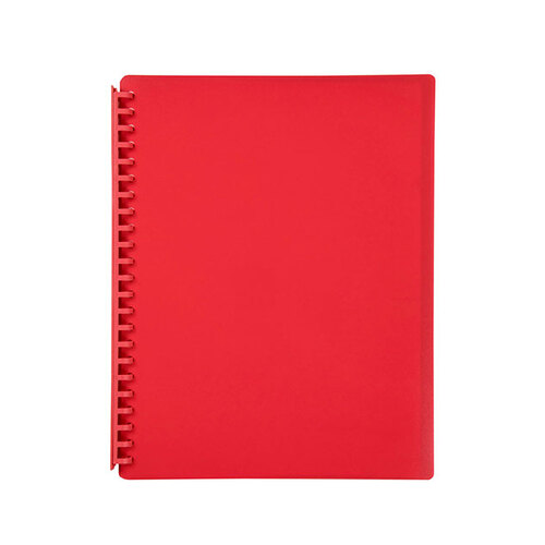 Display Book Bantex A4 20P Mat Cover Red Refillable